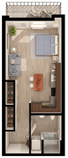 Anthem PDX Studio Floor Plan